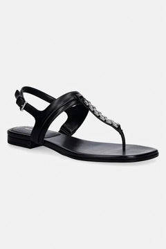 MICHAEL Michael Kors kadın düz tabanlı deri Marcia Thong Sandal