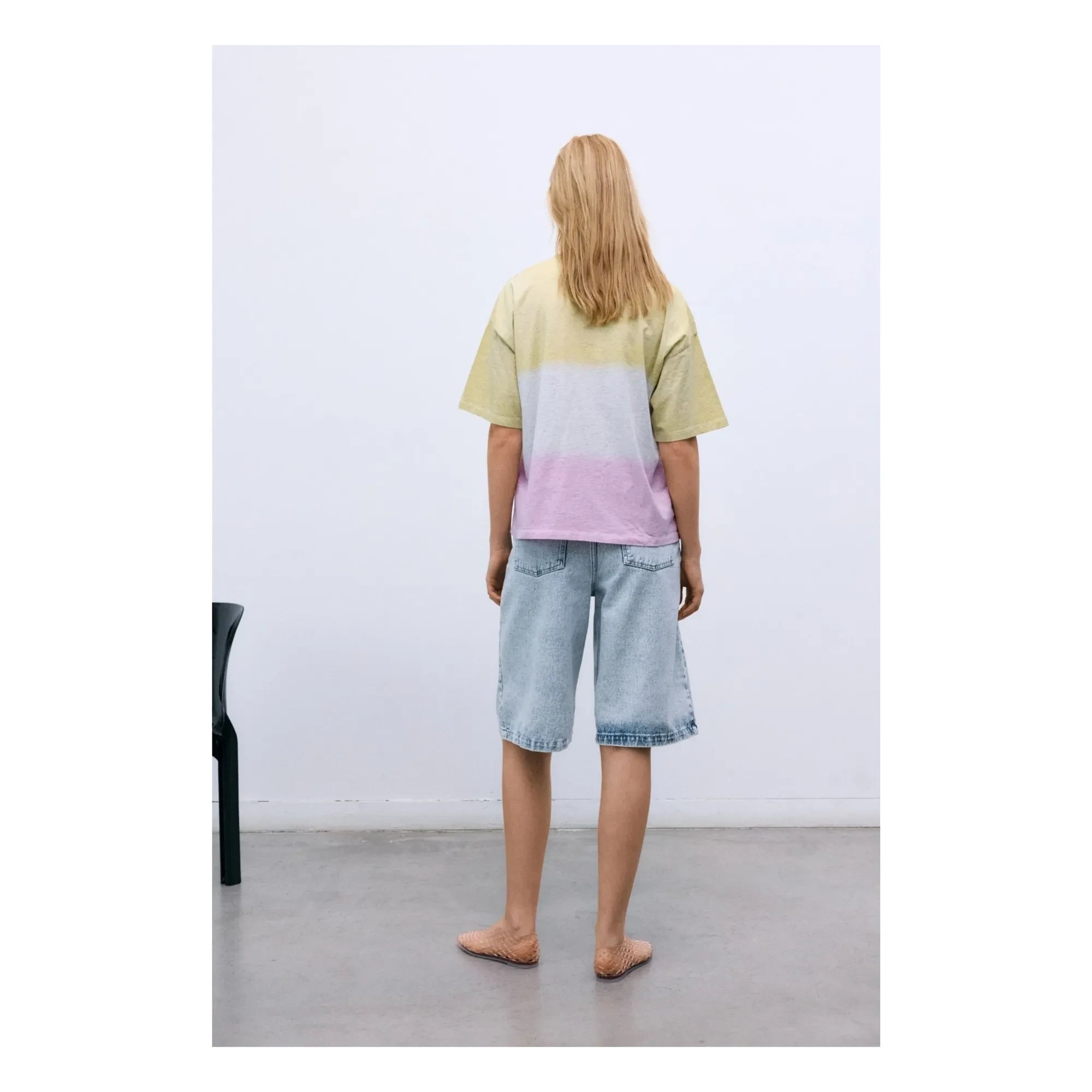 the new society - Cotton Bermuda Shorts | Denim Blue