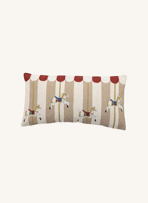 Bloomingville Mini - Merry-Go-Round Rectangular Pillow | Beige