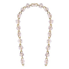 LaCoqueFrançaise - Cassy Long Chain with Flowers 120 cm | Pink