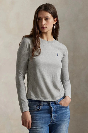 Polo Ralph Lauren uzun kollu kadın pamuklu bluz