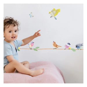 MIMI'lou - Dandelion Spring Birds Border Wall Sticker