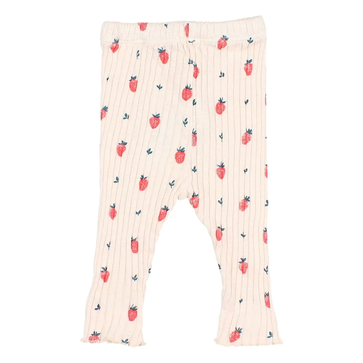 Búho - Striped Leggings Strawberry Organic Cotton | Light Pink