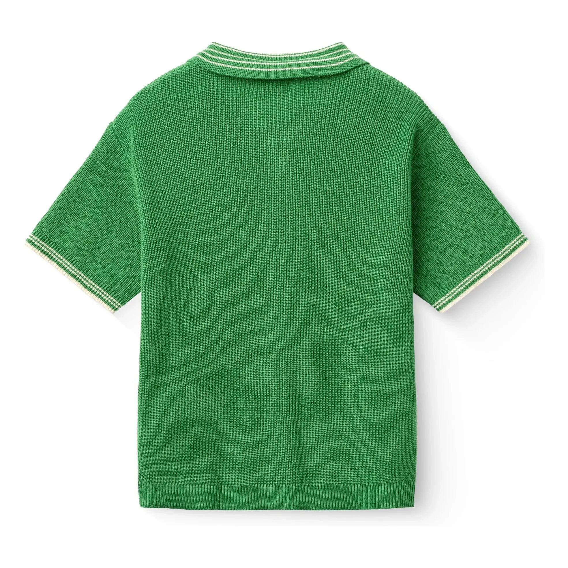 Copenhagen Colors - Organic Cotton Knit Polo Shirt | Meadow Green