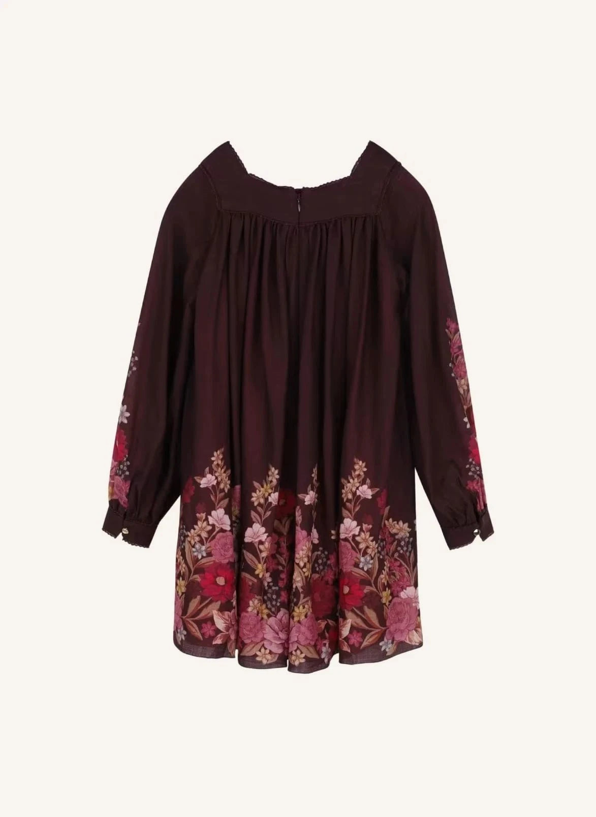 Chloé - Fleurie Yün Gazlı Elbise | Plum