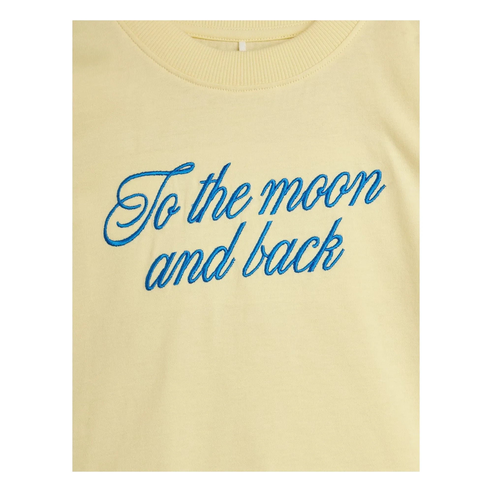 Mini Rodini - Moon and After You Organic Cotton T-Shirt | Yellow