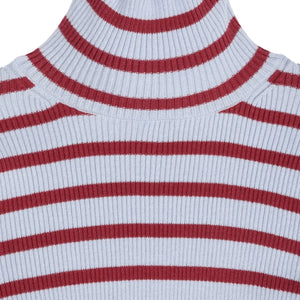 Bobo Choses - Striped Organic Cotton and Merino Wool Sweater | Light Blue