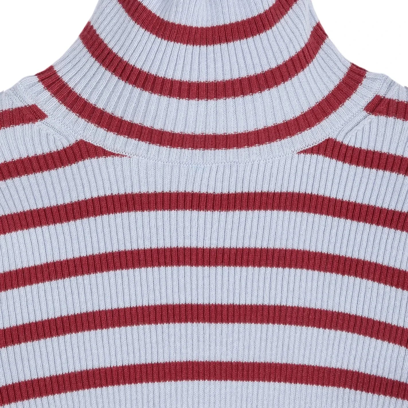 Bobo Choses - Striped Organic Cotton and Merino Wool Sweater | Light Blue