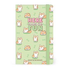 Legami - Lined Photo Defter ile Illustrated Hard Kılıf - Corgi