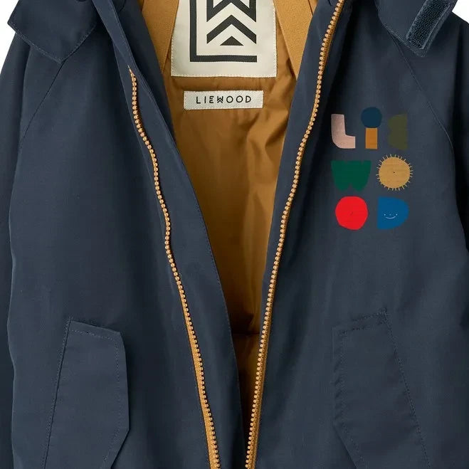 Liewood - Maddy Color-Blocked Ski Suit Made from Recycled Fibers | Night Blue