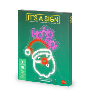 Legami - Neon-Effect LED Lamp - Santa Claus - It's a Sign
