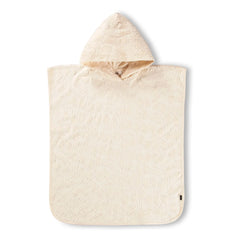 Molo - Poncho de Bain Beach Cover Up Textured Palm Trees | Ecru