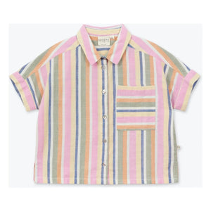 Arsène et Les Pipelettes - Pink Striped Shirt | Pink