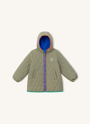 Arsène et Les Pipelettes - Reversible Quilted Parka | Khaki