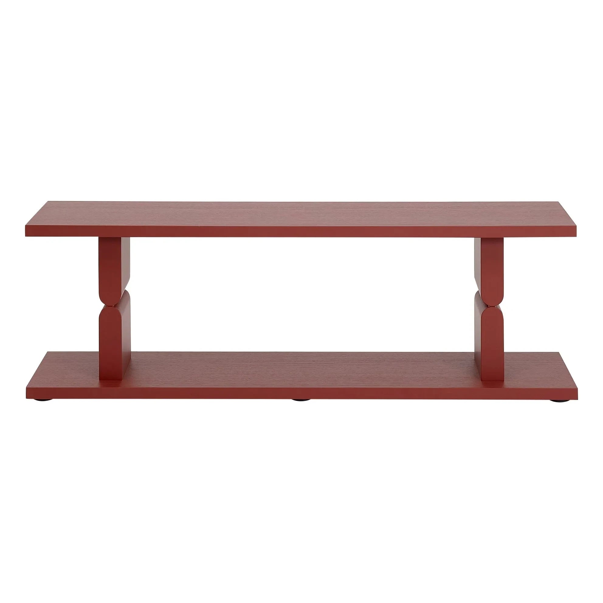 Nobodinoz - Noon painted wooden bookshelf | Red Brown