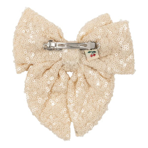 Konges Sløjd - Aries Glitter bow hair clip | Beige