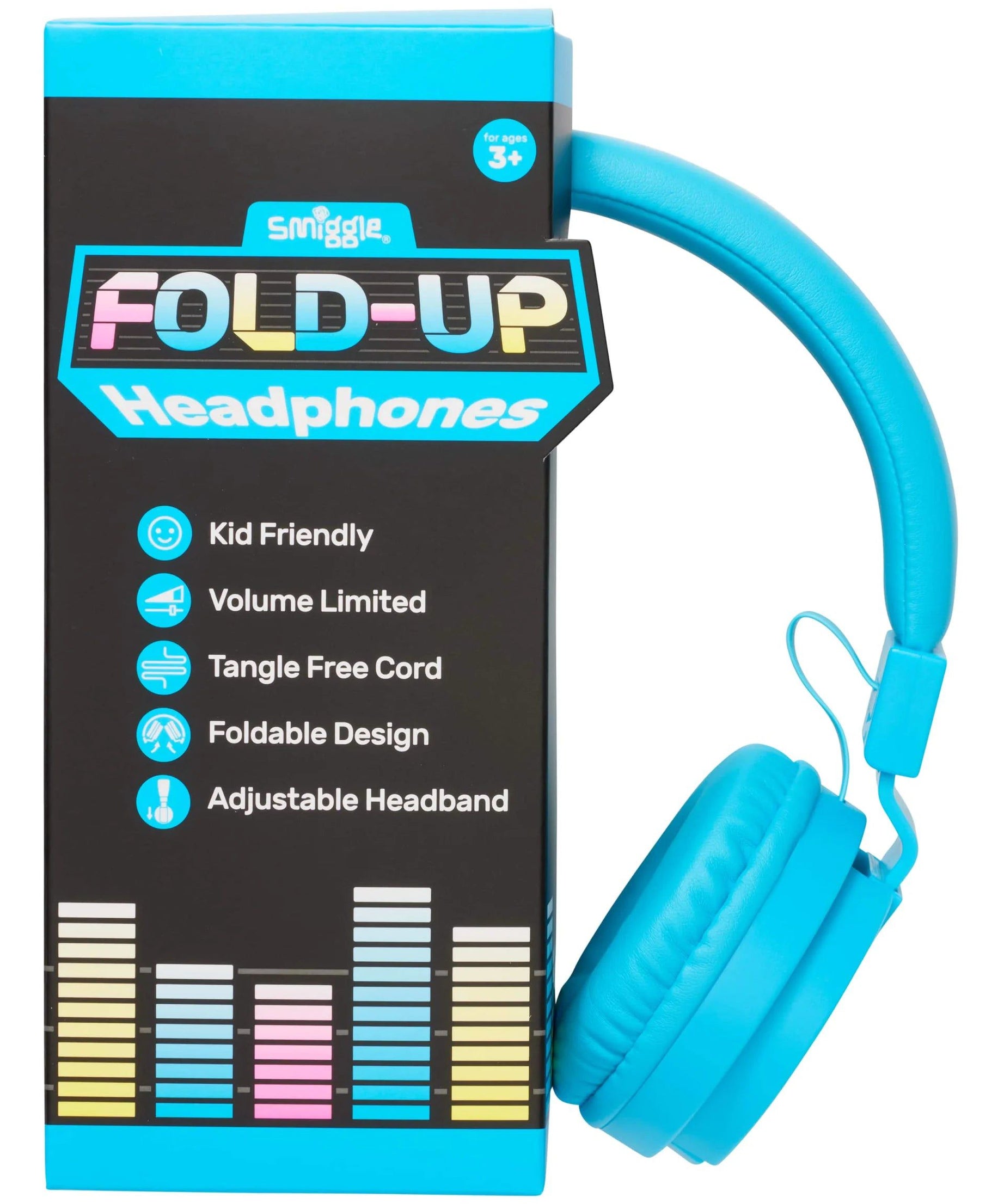 Smiggle - Neon Kablolu Kulaküstü Kulaklık-Dinossi