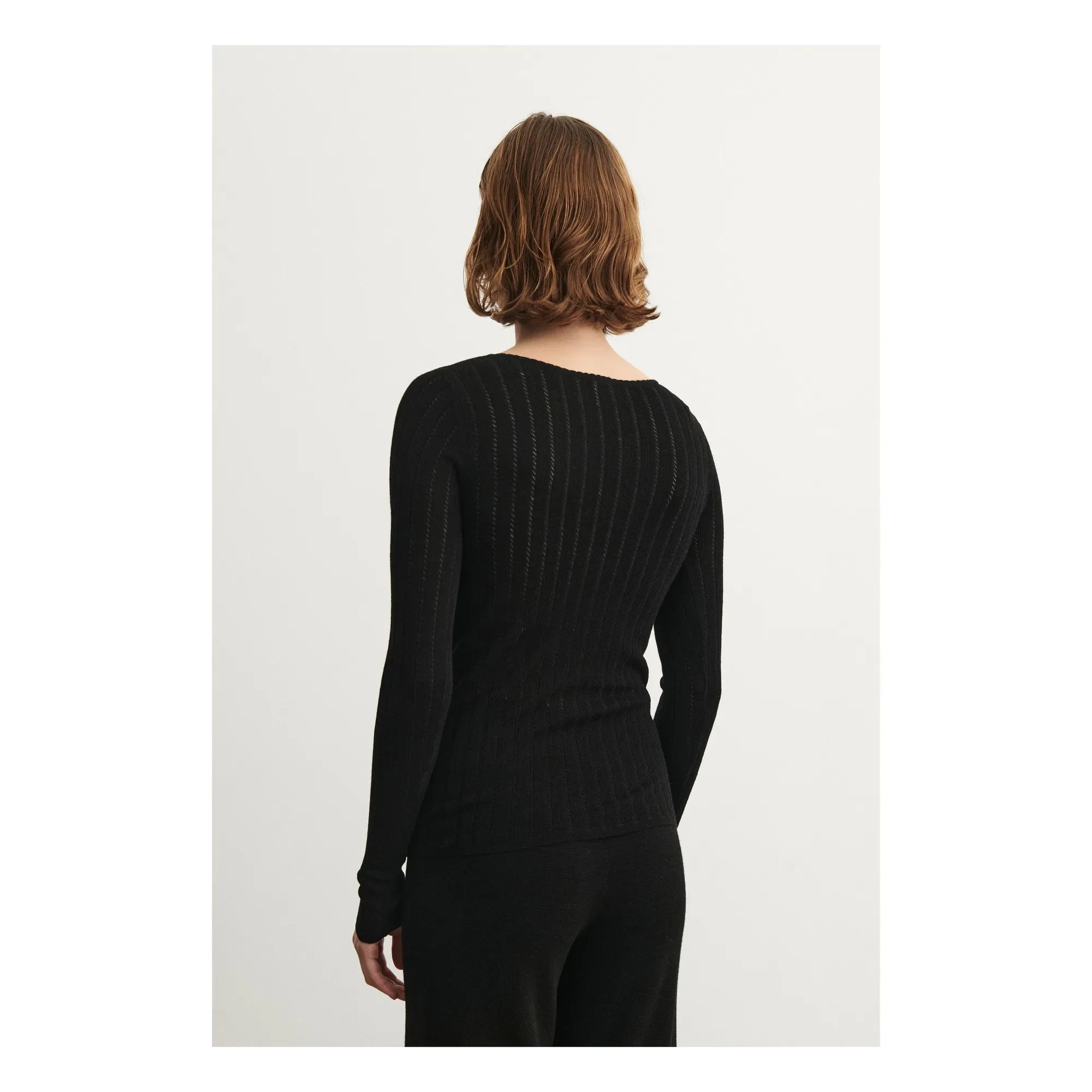 FUB - Pointelle Merino Wool Underwear - Women's Collection | Black