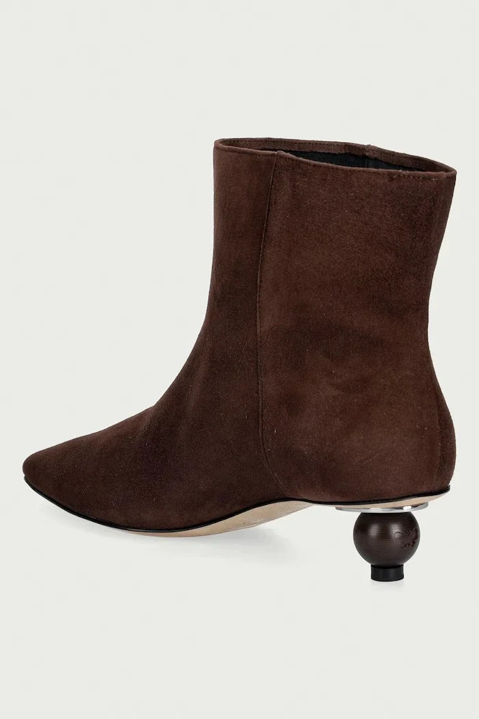 Weekend Max Mara alçak topuklu kadın süet bot