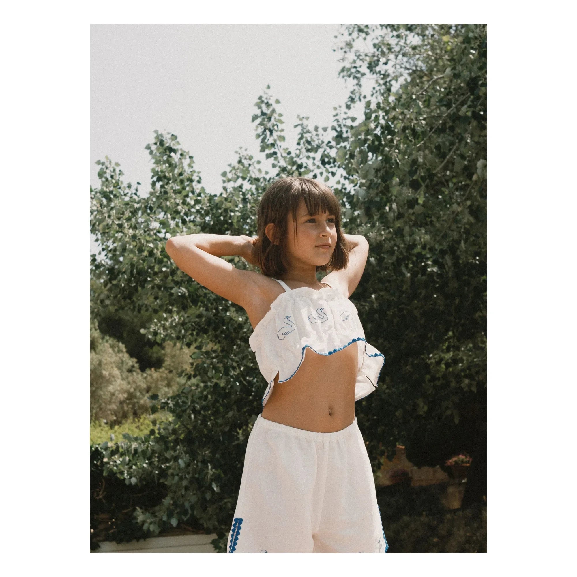 Tinycottons - Swan Top Linen | White
