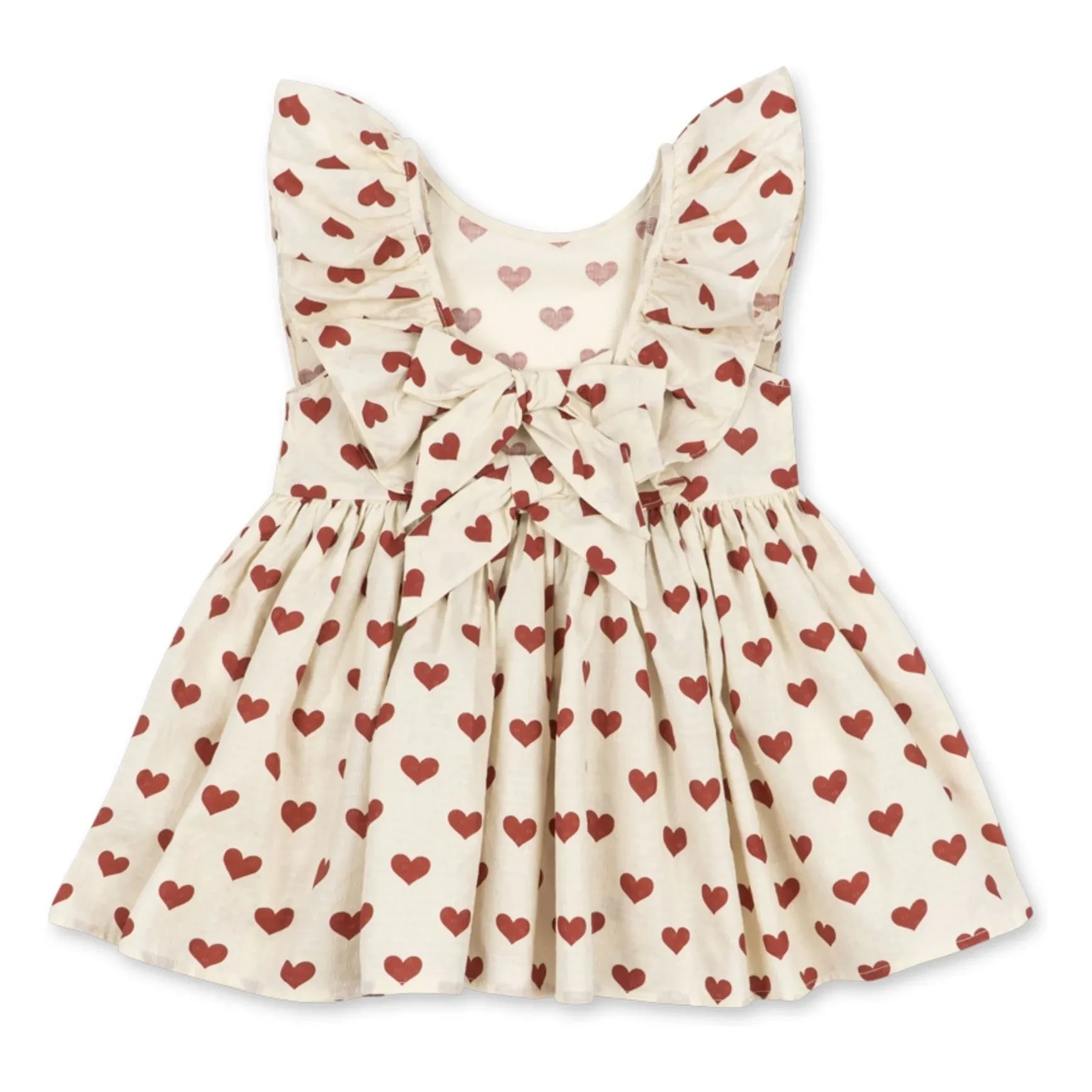Konges Sløjd - Cianna Hearts Organic Cotton Dress | Ecru