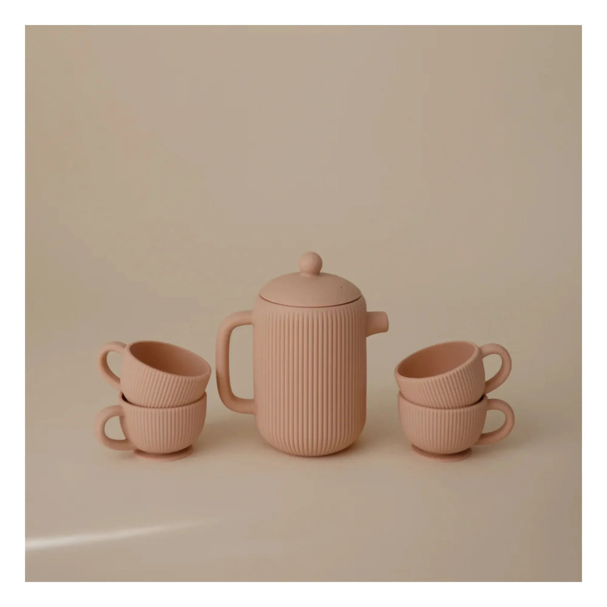 Mushie - Silicone Tea Set | Powder Pink