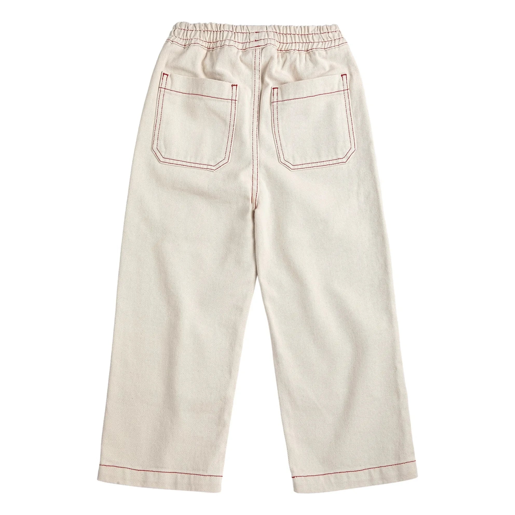 Bobo Choses - Organic Cotton Twill Panelli Pants | White