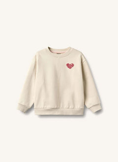 Wheat - Emerson Kalp Organik Pamuk Sweatshirt | Fildişi