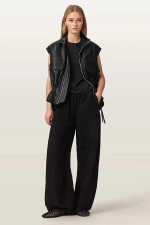 AllSaints Kadın Deri Yelek FLOR