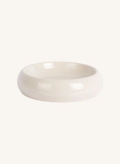Present Time - Cadiz Metal Bowl | White