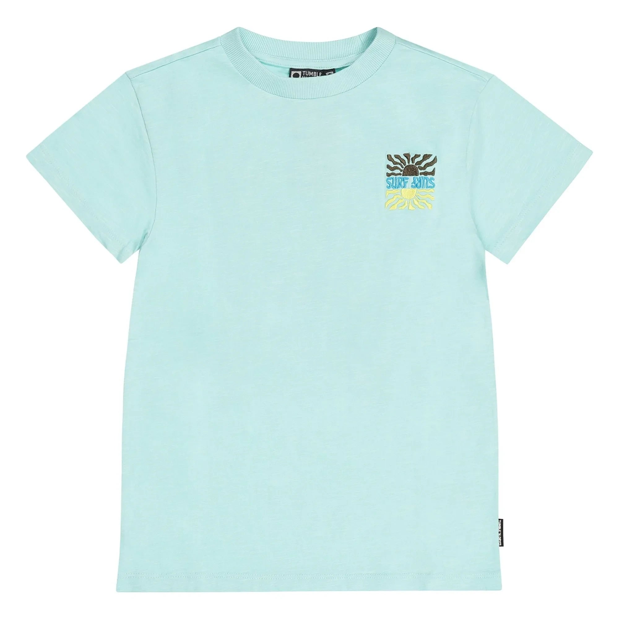 Tumble N'Dry - Reef Sunset Organic Cotton T-Shirt | Light Blue