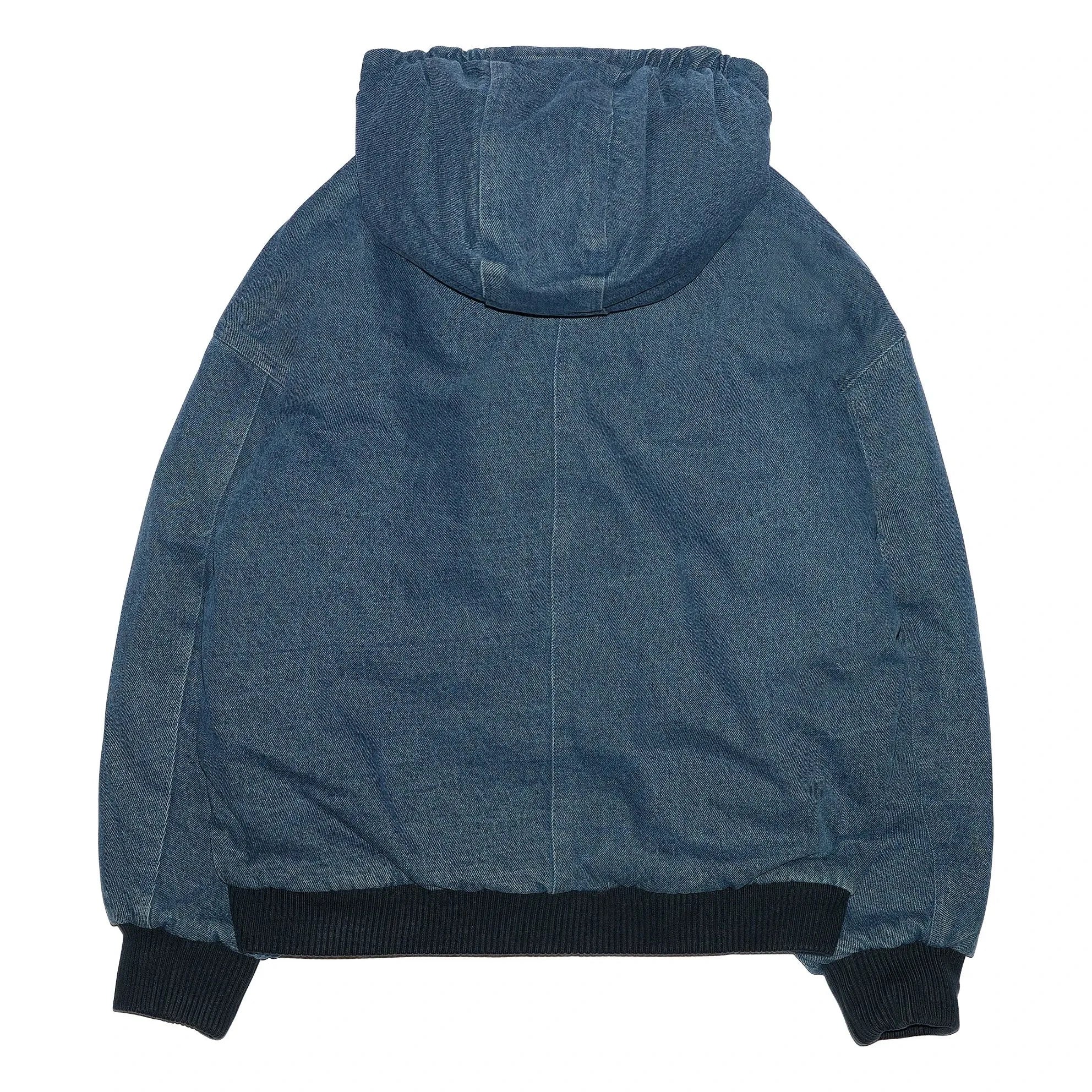 Hundred Pieces - Denim Matte Hooded Jacket | Denim Blue