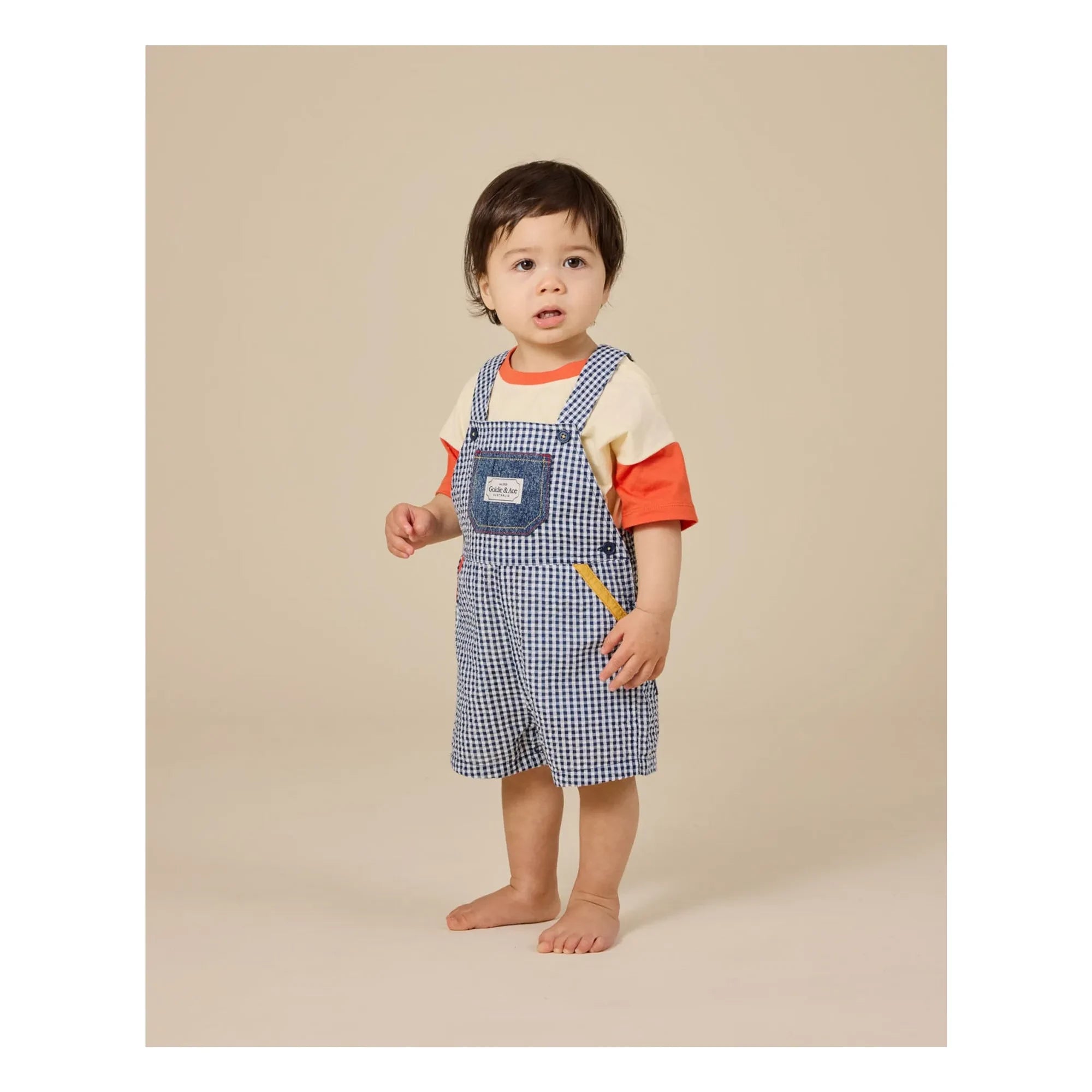 Goldie + Ace - Vichy Jumpsuit | Navy Blue