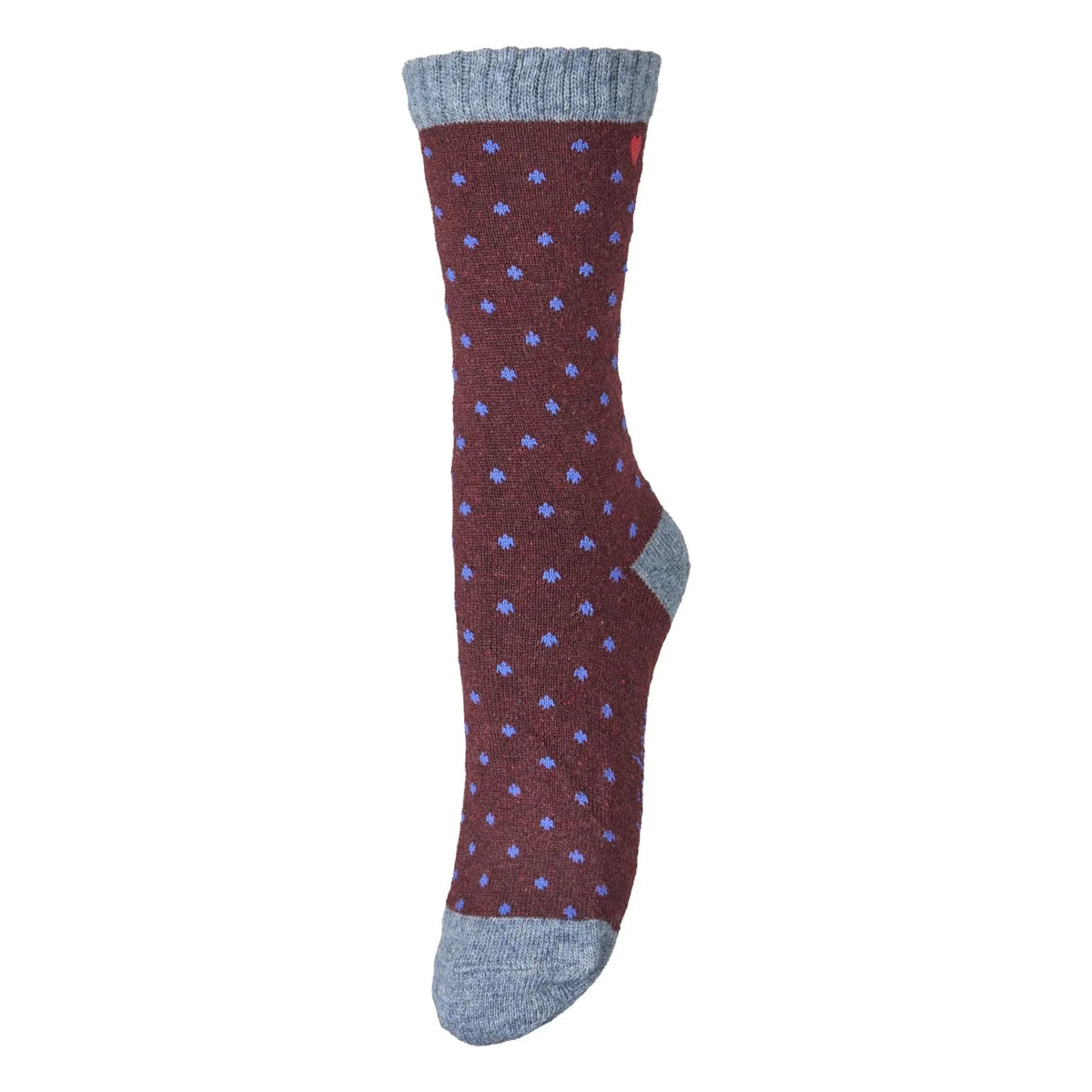 Becksöndergaard - Dotted Wola Wool Socks | Ivory