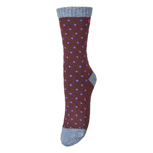 Becksöndergaard - Dotted Wola Wool Socks | Ivory