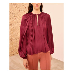 Ulla Johnson - Electra Blouse | Burgundy