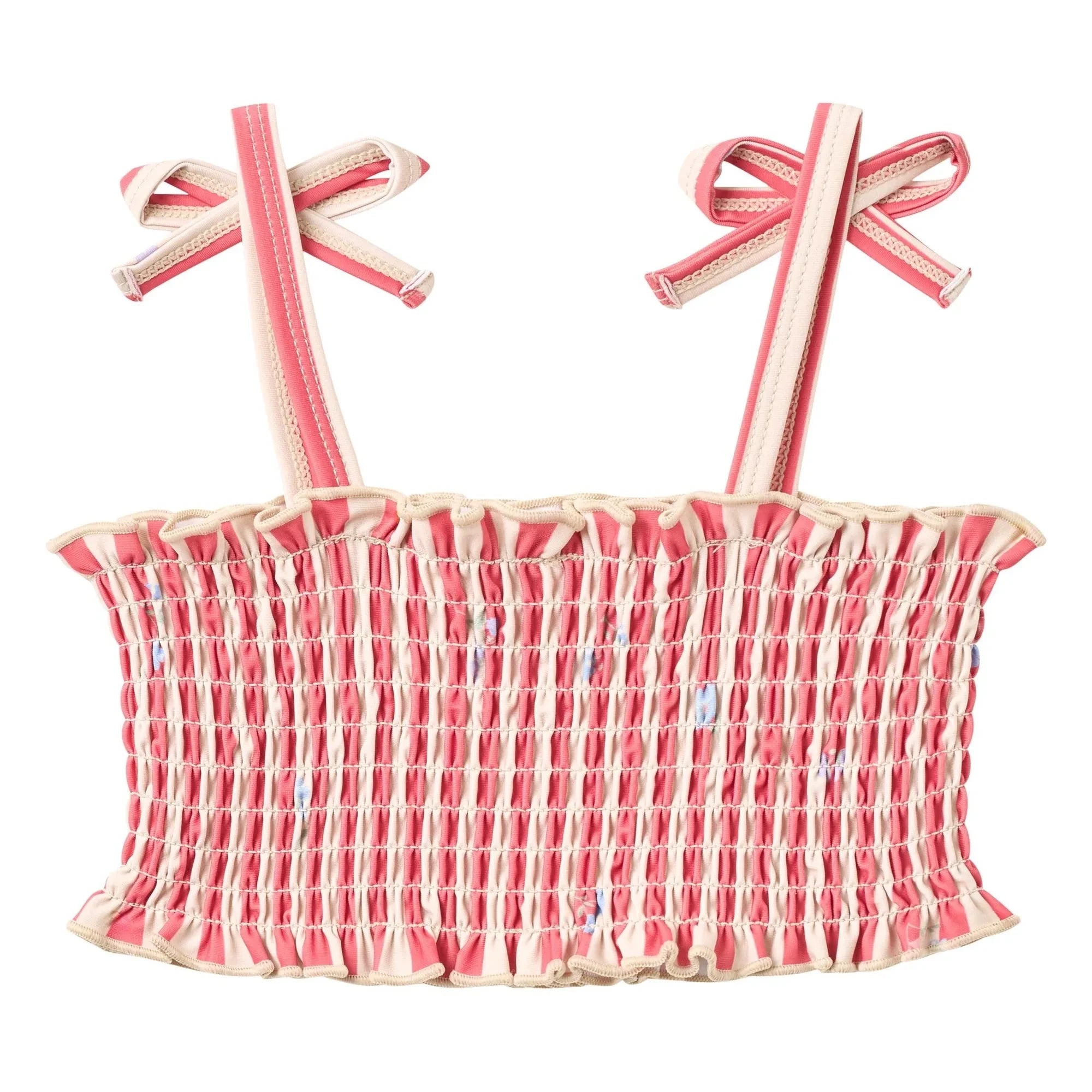 Wheat - Carla Striped Recycled Fibres Swimwear | Red