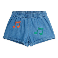 Mini Rodini - Kısa Notlar Denim | Mavi