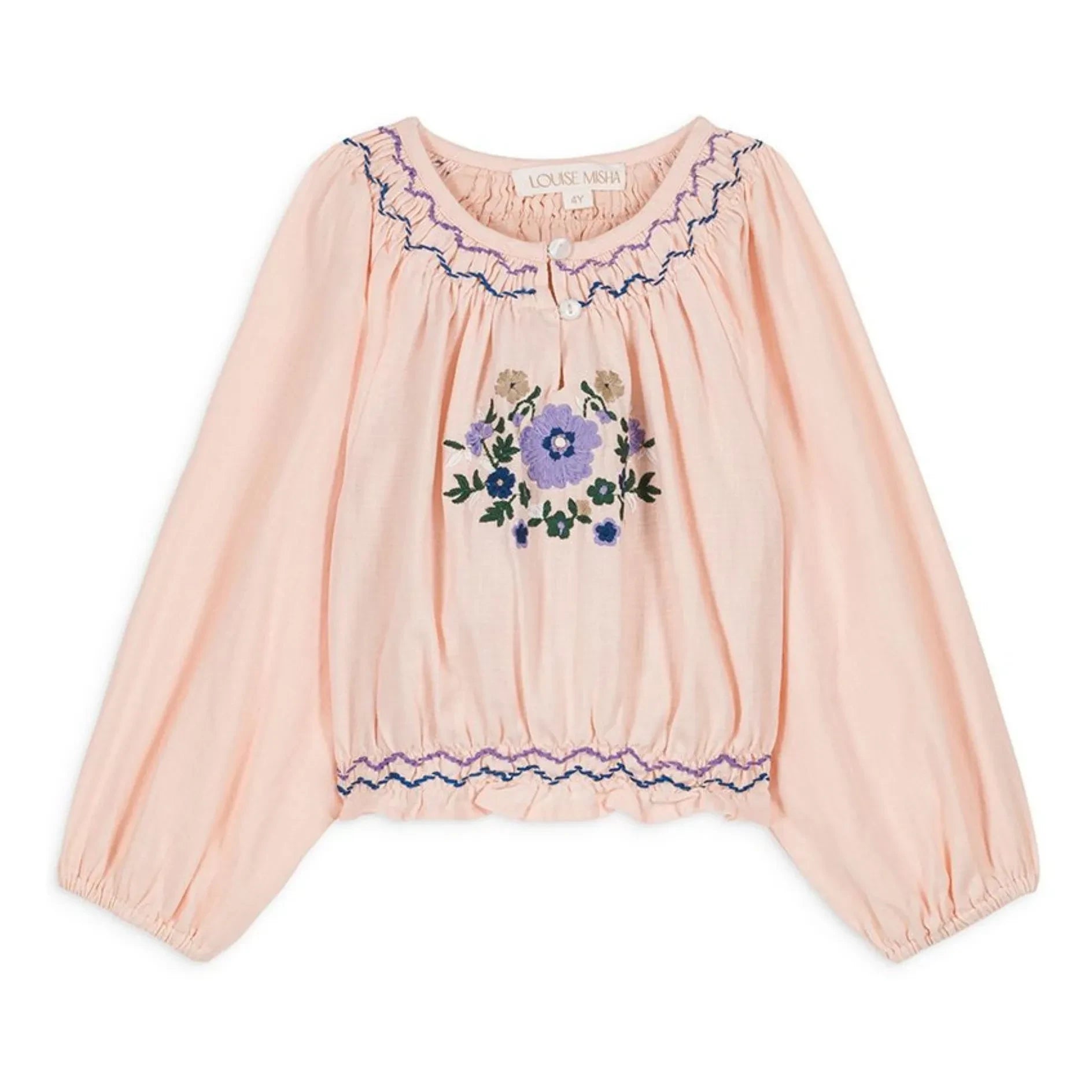 Louise Misha - Marinella Blouse | Dust Pink