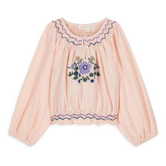 Louise Misha - Marinella Blouse | Dust Pink