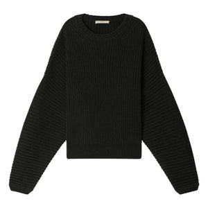 Sessùn - Kanso Wool Ribbed Sweater | Dark Green