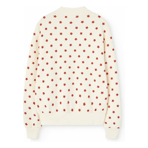 The Animals Observatory - Zebra Stars Zip-up Jacket | White