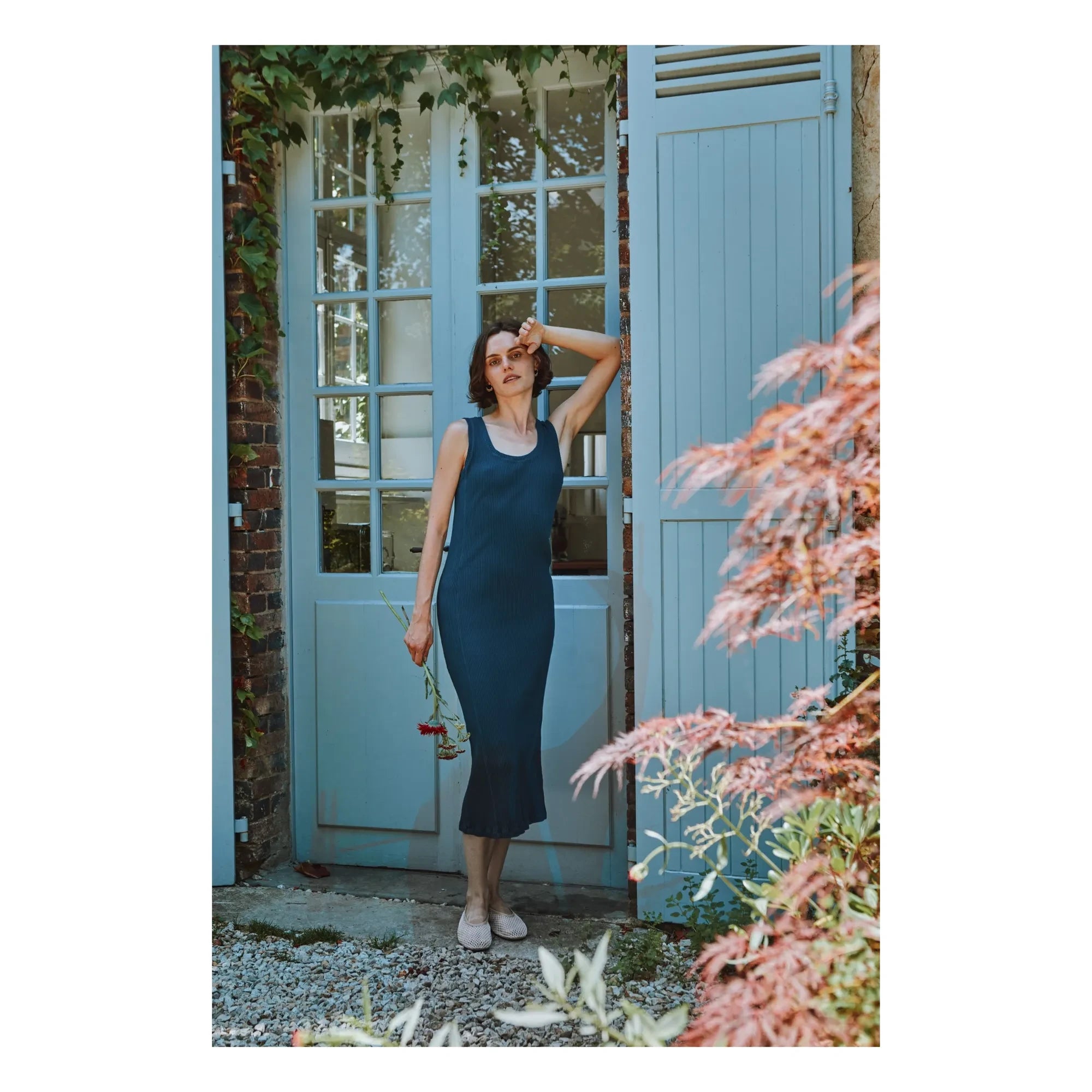Poudre Organic - Féve Dress | Navy Blue