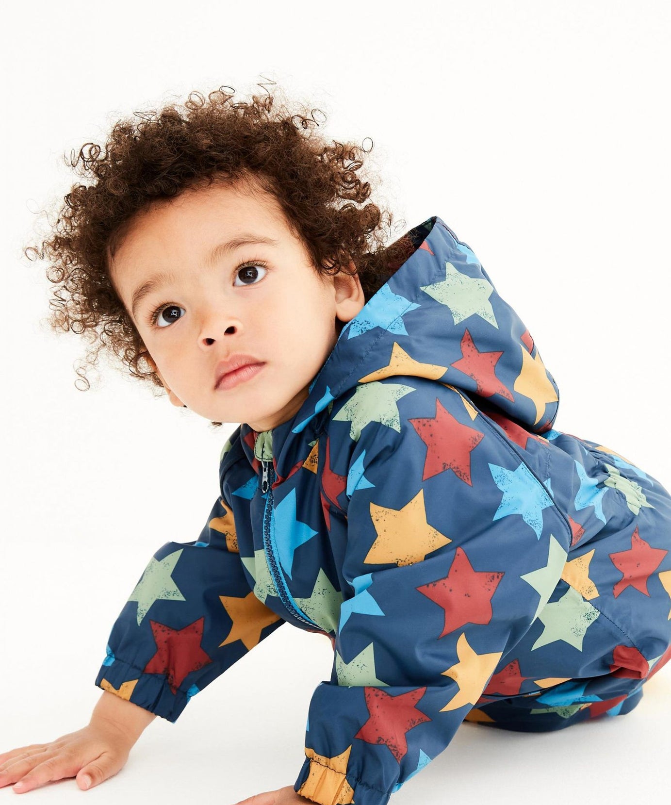 Next - Polar Astarlı Yıldız Desenli Çocuk Yağmurluğu - 12-18 Aylık-Dinossi