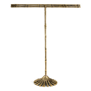 Doing Goods - Frida Bamboo Recycled Brass Jewelry Holder | Gold Brown