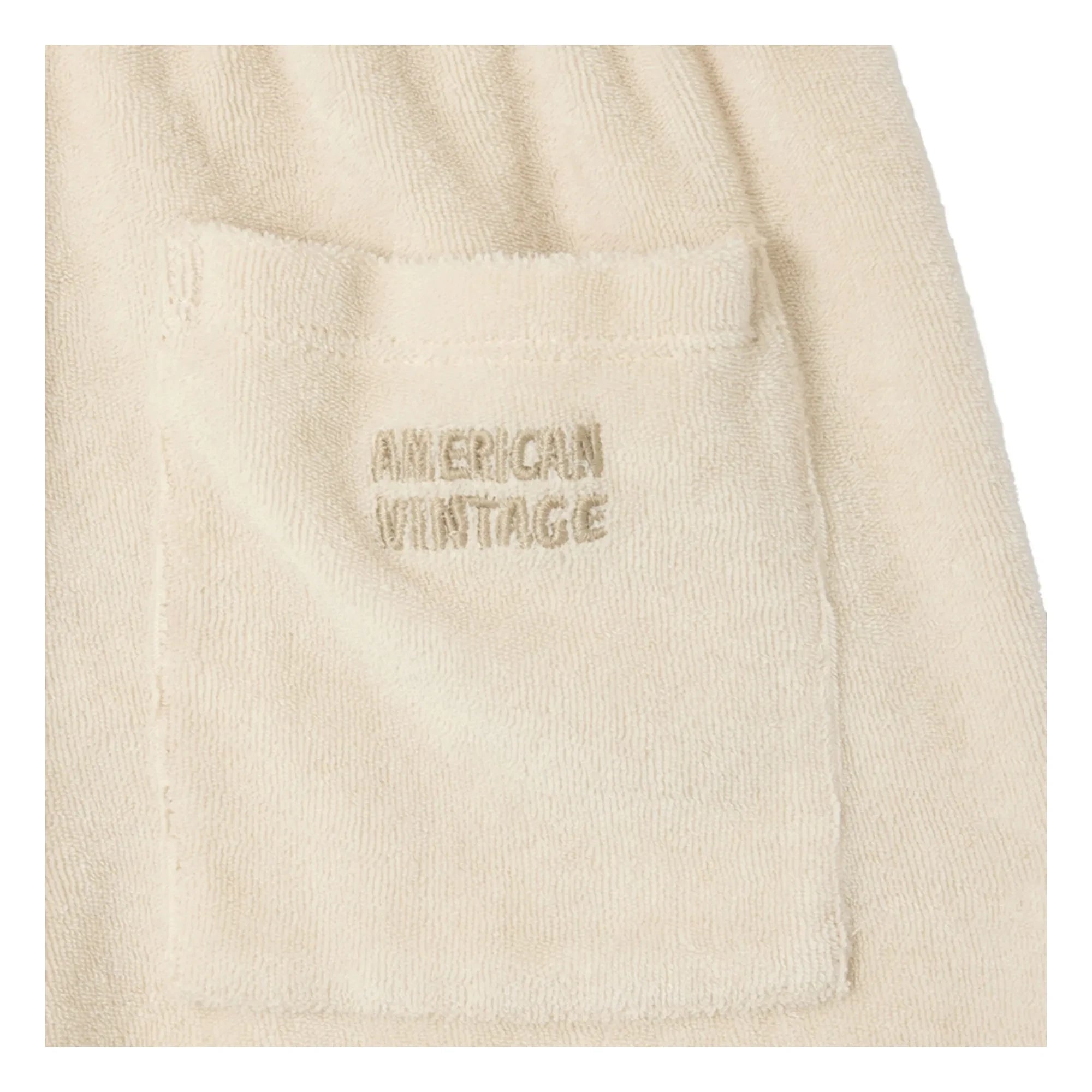 American Vintage - Fuxow Organic Cotton Jogger Shorts | Off-white