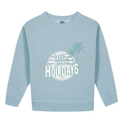 Bonton - Sweat Smile Holidays | Açık Mavi