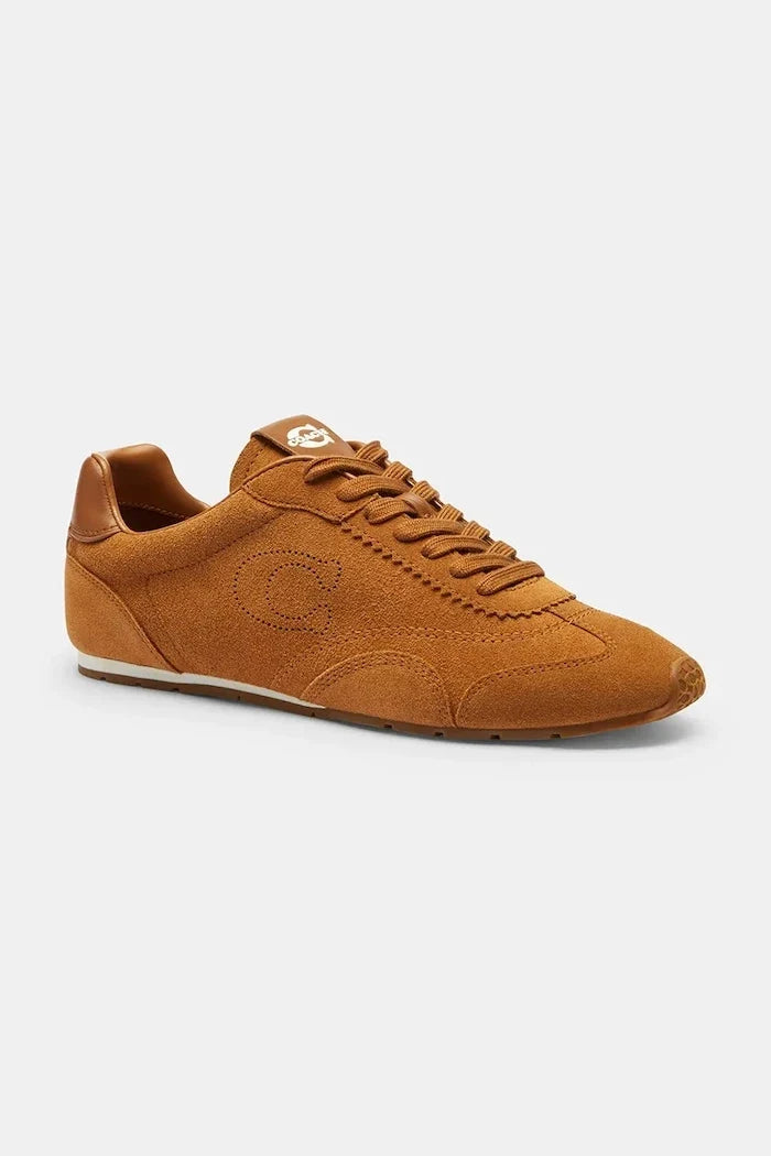 Kadife Coach Flat Sneaker