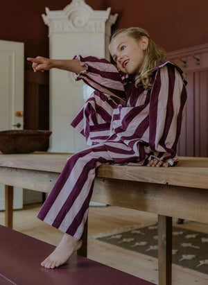 Fliink - Striped Dolly Pants | Pink