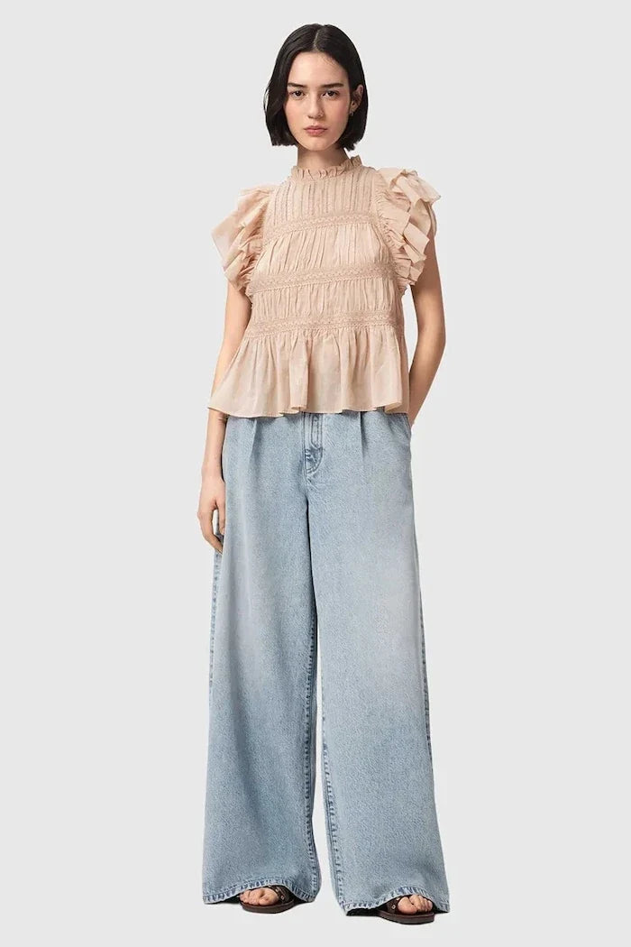 AllSaints wide leg kadın kot pantolon HAZE